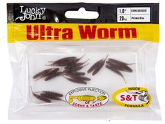 Слаги съедобные искусственные Lucky John ULTRAWORM 1 in (25 мм), цвет S19, 20шт.