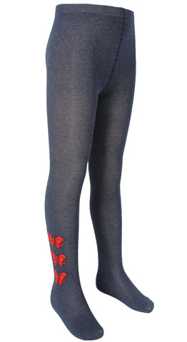 Колготки с бантиками RuSocks, цвет синий меланж