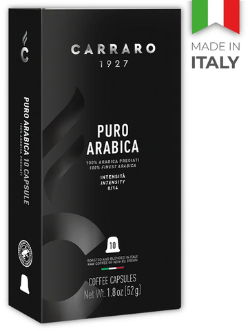купить Кофе в капсулах Carraro Puro Arabica, 10 капсул для кофемашин Nespresso (Карраро)