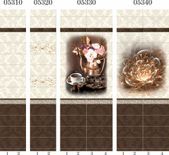 Панель ПВХ фотопечать 3D Panda Шоколад 2700х250 мм