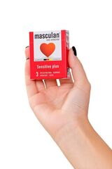 Презервативы Masculan Sensitive plus - 3 шт. - 