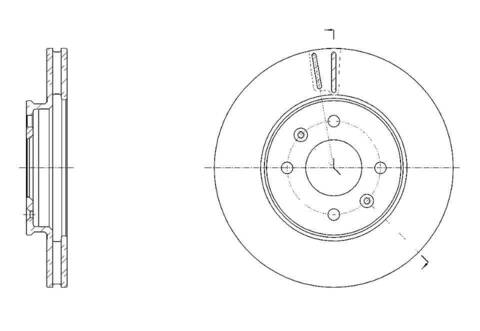 Диск тормозной вентилируемый G-brake  GR-21346