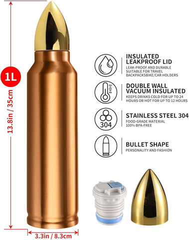 Картинка термос Skully ES-B303-1 copper - 5