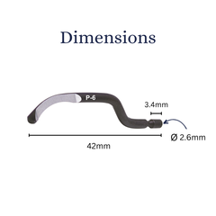 Лезвие для фаскоснимателя d.2,6мм P-6 HSS CP GRATEX 11060