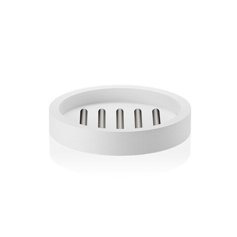 Decor Walther 0972155 Decor Walther Stone STS Мыльница настольная, цвет: белый / сталь матовая
