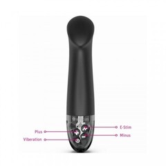 Вибратор Mystim Right on Ron с электростимуляцией, черный