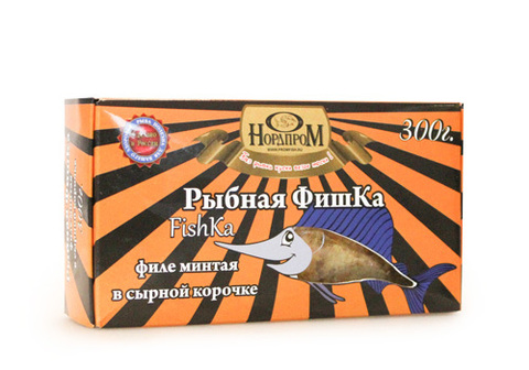Филе минтая в сырной корочке НордПром, 300г