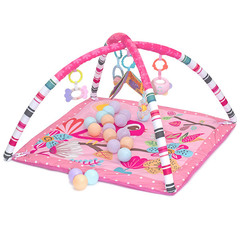Funkids Развивающий коврик c бортиками Слоненок с шариками (розовый) (CC9036)