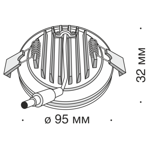 Встраиваемый светильник Technical Phanton DL303-L12B