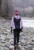 Премиальный костюм для лыж и зимнего бега Nordski Hybrid Hood Premium Orchid/Black женский с лямками