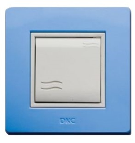 DKC / ДКС 75010L In-liner Classic Рамка одноместная, синий RAL 5012, 2М, 