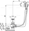 Сифон для ванны Alcaplast A552KM