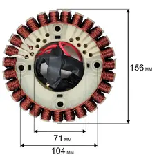 Статор DDE DPG 5551i сторона стартера (5551-5900-0083)