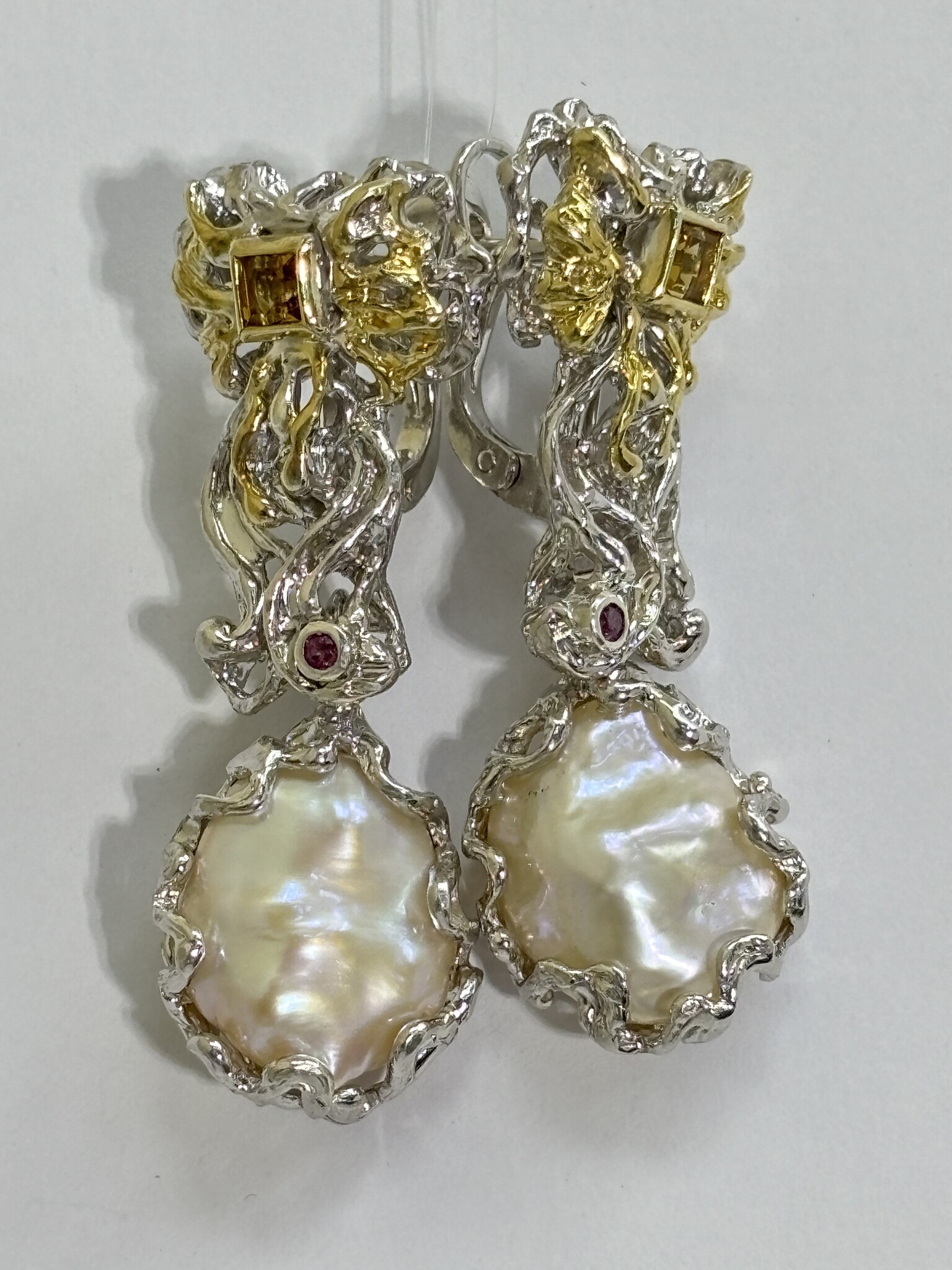 Кокетка (серьги из серебра)