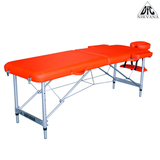 Массажный стол DFC NIRVANA, Elegant, 186х60х4 см, алюм. ножки, цвет оранжевый (Orange) фото №0