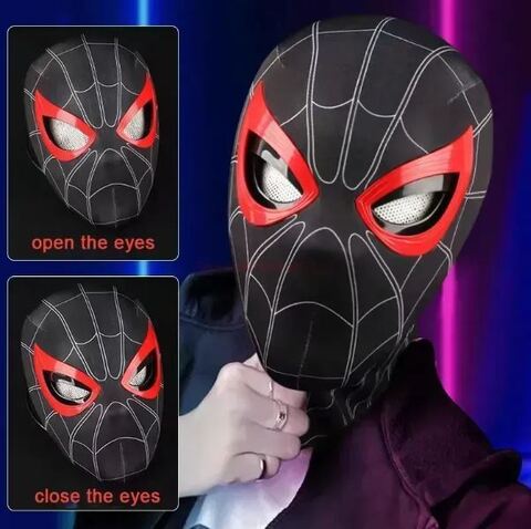 Человек паук маска с подвижными глазами