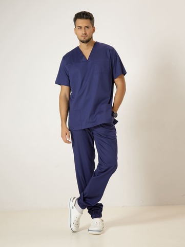 Блуза мужская м61 тс темно-синий