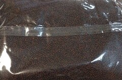 Бисер некалиброванный, 450 гр, размер 12/0, пр-во Китай