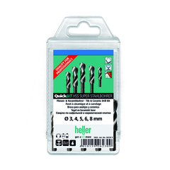 Набор свёрл для плитки и керамики Heller TurboTile 26230