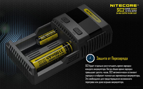 Зарядное устройство Nitecore SC2