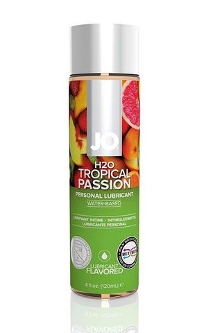 Лубрикант на водной основе с ароматом тропических фруктов JO Flavored Tropical Passion - 120 мл. - System JO JO H2O Flavors JO40121