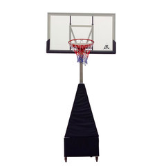 Баскетбольная мобильная складная стойка со щитом 56" (143 х 80 см) из поликарбоната