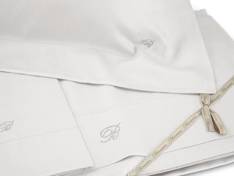 Постельное белье 2 спальное евро Blumarine Lory 51 cristal серое