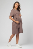 Платье для беременных и кормящих 15807 шоколадный