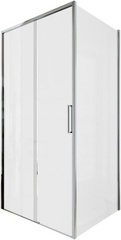 Aquanet AE65-100x90-CT Pleasure Evo ограждение (набор дверь + бок. стекло), хром, 1000х900 мм (324116) фото