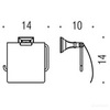 Держатель туалетной бумаги Colombo Portofino B3291