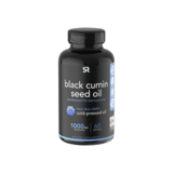 Масло семян черного тмина 1000 мг, Black Cumin Seed Oil 1000 mg, Sports Research, 60 капсул 1