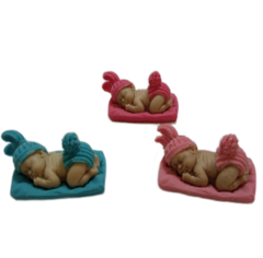 Шоколадная фигурка "Малыш в костюме зайки" цвет микс