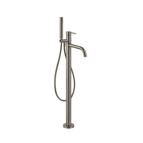 Gessi 24943#149 Gessi Emporio Via tortona Внешние части для напольного смесителя для ванны с душевой лейкой, цвет: Finox Brushed Nickel
