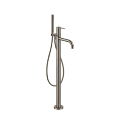 Gessi 24943#149 Gessi Emporio Via tortona Внешние части для напольного смесителя для ванны с душевой лейкой, цвет: Finox Brushed Nickel фото