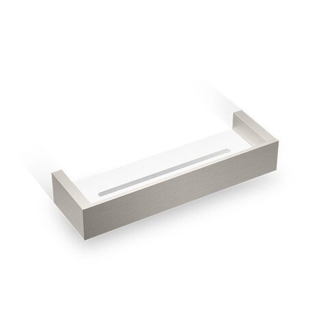 Decor Walther 0593734 Decor Walther Brick DA30 Душевая полка 30x9см, акриловое белое стекло, цвет: никель сатинированный