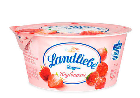 Йогурт клубника "Landliebe", 150г