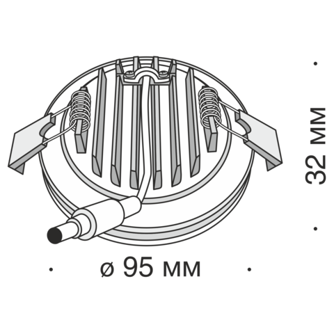 Встраиваемый светильник Technical Phanton DL303-L12B4K