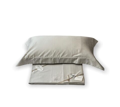 Постельное белье 2 спальное евро Blumarine Lory 51 cristal серое