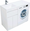 Aquanet 239204 Тумба с раковиной Токио 110 L напольная 1 ящик 2 фасада цвет белый глянец (239204)