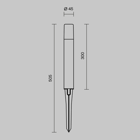 Грунтовый светодиодный светильник Maytoni Talpa O416FL-L3B3K1