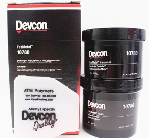 Devcon 10780 FasMetal (Девкон 10780) - эпоксидная смола с оксидом алюминия - 454 г