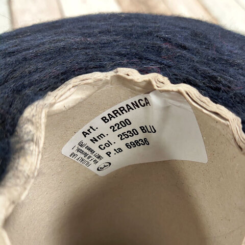 Смесовка с альпакой Filitaly Lab BARRANCA 220 темно-синий