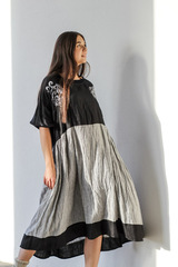 Настенька. Платье комбинированное с вышивкой PL-422570