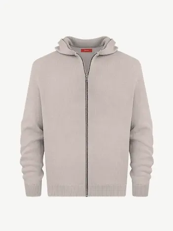 Толстовка на замке из шелка