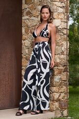 Брюки женские пляжные LISCA HONOLULU 049577 | Черно-белый