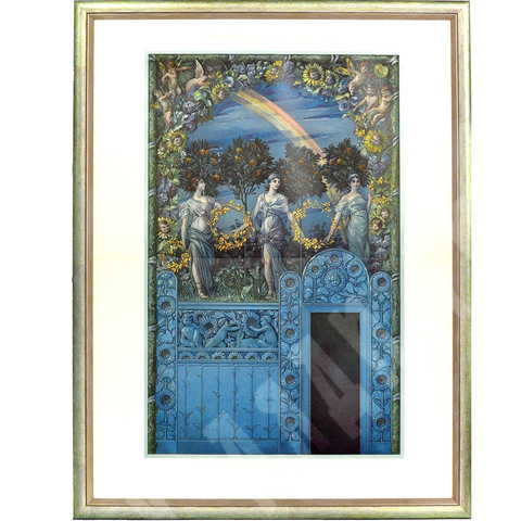 Седер Антон (Anton Seder) «Три грации». Хромолитография. 1897 г.