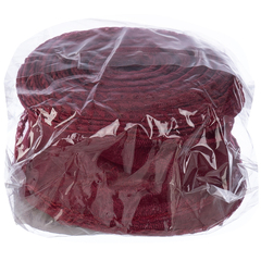 Лента органза с волнистым краем (4см*9,14м), Вишневый, 1 шт.