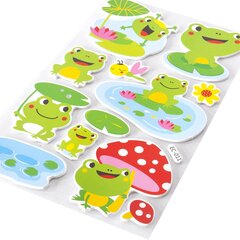 
          Наклейки детские Alingar, 15 см х 30 см, Eva, "Ассорти" (лягушата, космос, морские), пакет, европодвес