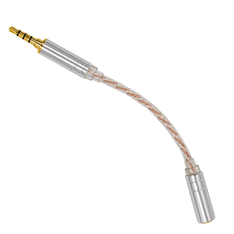 Кабель-переходник для наушников, усилителей и аудиотехники 3.5мм (Папа-баланс) на 2.5 (Мама-баланс)