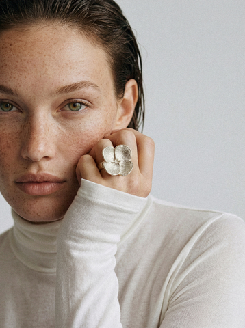 Кольцо Крупный цветок